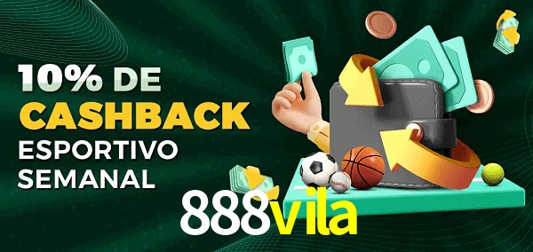 10% de bônus de cashback na 888vila